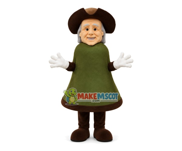 Old Man Doll With Bell Body Mascot Costume Old Man Doll With Bell Body Mascot Costume