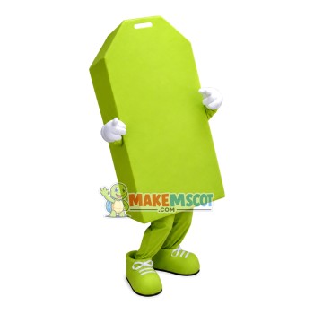 Green Sign of Mobile Regional Airport Mascot Costume Green Sign of Mobile Regional Airport Mascot Costume