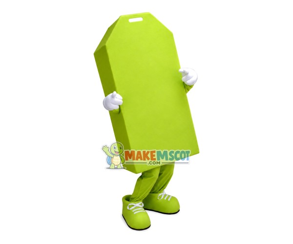 Green Sign of Mobile Regional Airport Mascot Costume Green Sign of Mobile Regional Airport Mascot Costume