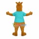 Stout The Kangaroo With Shirt Mascot Costume Stout The Kangaroo With Shirt Mascot Costume