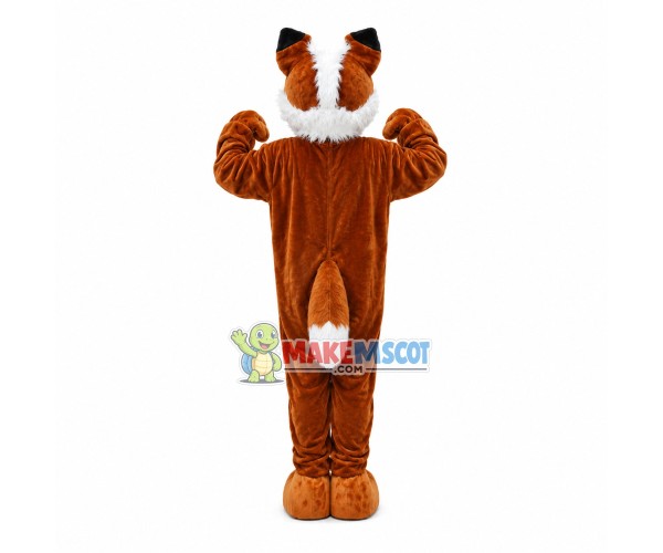 Soft Plush The Adult Brown Fox Mascot Costume Soft Plush The Adult Brown Fox Mascot Costume