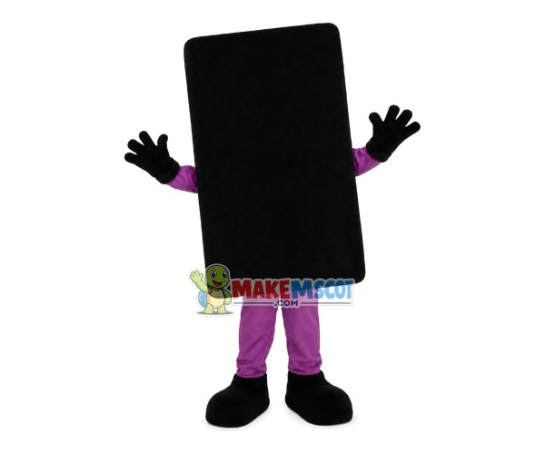 Classic Black Card of The Library Mascot Costume Classic Black Card of The Library Mascot Costume
