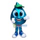 Cartoon Bright Lake Blue Water Drop Mascot Costume Cartoon Bright Lake Blue Water Drop Mascot Costume