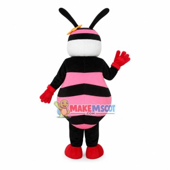 Lightweight Cartoon Pink Bee Mascot Costume