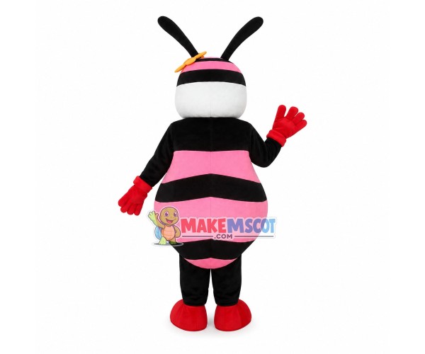 Lightweight Cartoon Pink Bee Mascot Costume Lightweight Cartoon Pink Bee Mascot Costume