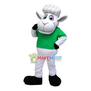 Flexible the Club Member Sheep Mascot Costume