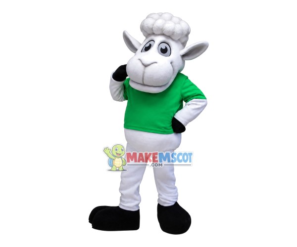 Flexible the Club Member Sheep Mascot Costume