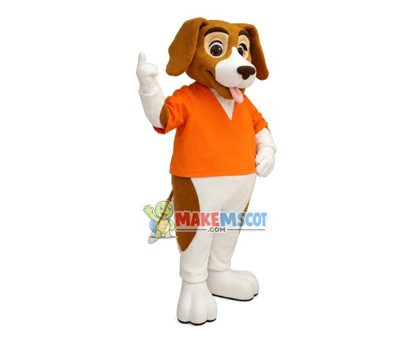 Optimistic the Staff Dog Mascot Costume Optimistic the Staff Dog Mascot Costume