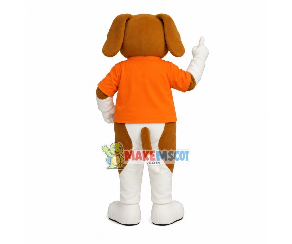Optimistic the Staff Dog Mascot Costume Optimistic the Staff Dog Mascot Costume