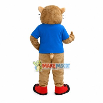 Supportive Tiger of the Global Agency Mascot Costume Supportive Tiger of the Global Agency Mascot Costume
