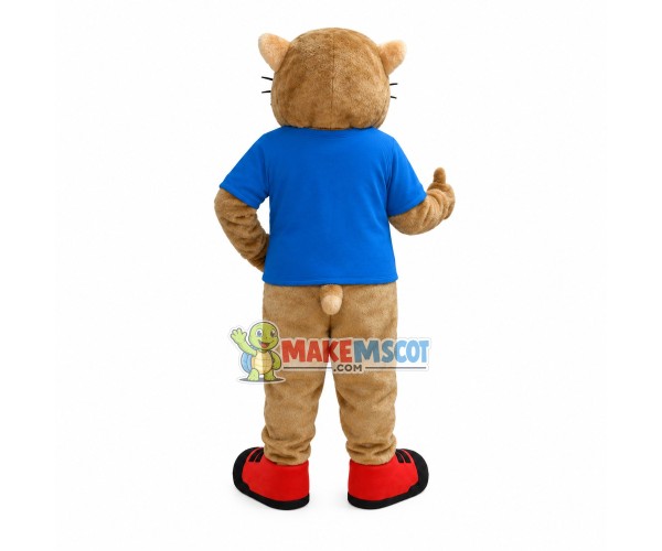 Supportive Tiger of the Global Agency Mascot Costume Supportive Tiger of the Global Agency Mascot Costume