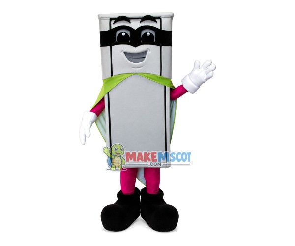Packing Box With Guard Look Mascot Cartoon Costume Packing Box With Guard Look Mascot Cartoon Costume