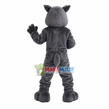 Grey Wolf Hungry for Prey Mascot Costume