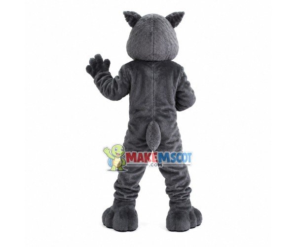 Grey Wolf Hungry for Prey Mascot Costume Grey Wolf Hungry for Prey Mascot Costume