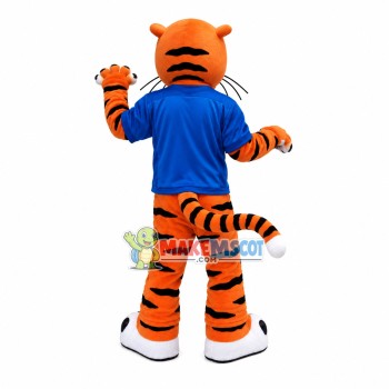 Robust Tiger of The College Mascot Costume Robust Tiger of The College Mascot Costume