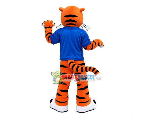 Robust Tiger of The College Mascot Costume Robust Tiger of The College Mascot Costume