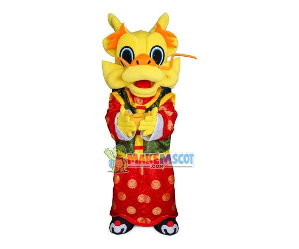 Chinese Traditional Fortune Dragon Mascot Costume