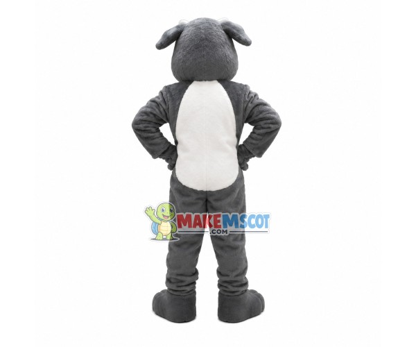 Frank Dog With White Eyebrows Mascot Costume Frank Dog With White Eyebrows Mascot Costume
