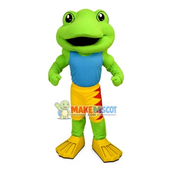 Muscle Frog of Water System Mascot Costume