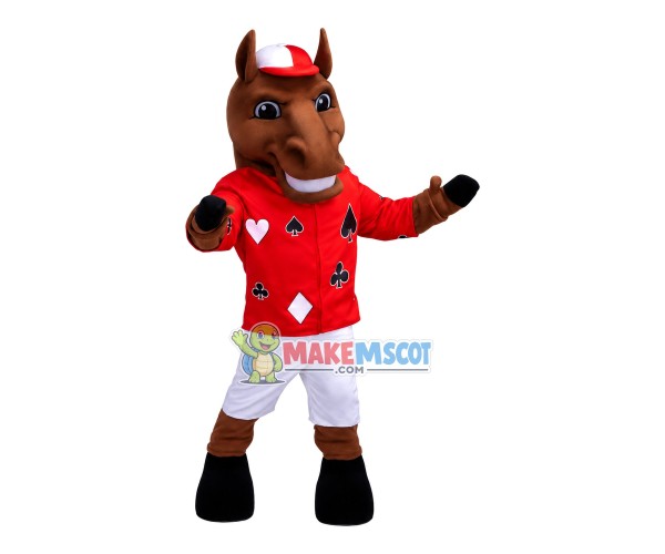 Custodian Horse of The Casino Mascot Costume Custodian Horse of The Casino Mascot Costume