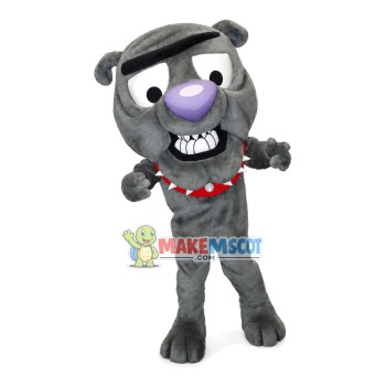 Ugly Bulldog With Purple Nose Mascot Costume Ugly Bulldog With Purple Nose Mascot Costume