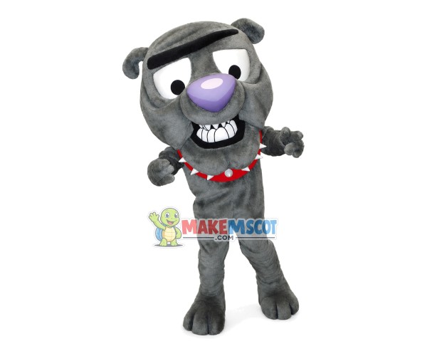 Ugly Bulldog With Purple Nose Mascot Costume Ugly Bulldog With Purple Nose Mascot Costume