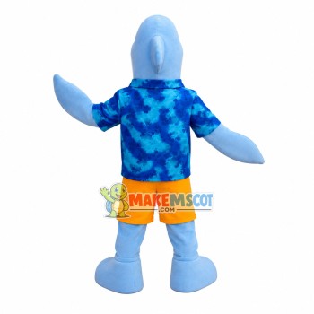 The Pool Keeper Dolphin Mascot Costume The Pool Keeper Dolphin Mascot Costume