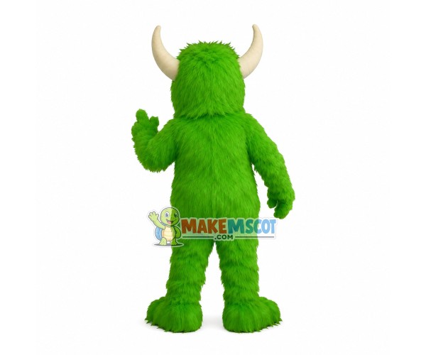 Customized Green Long Wool Monster Mascot Costume Customized Green Long Wool Monster Mascot Costume