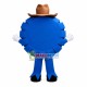Cartoon Blue Pie In The Hat Mascot Costume Cartoon Blue Pie In The Hat Mascot Costume