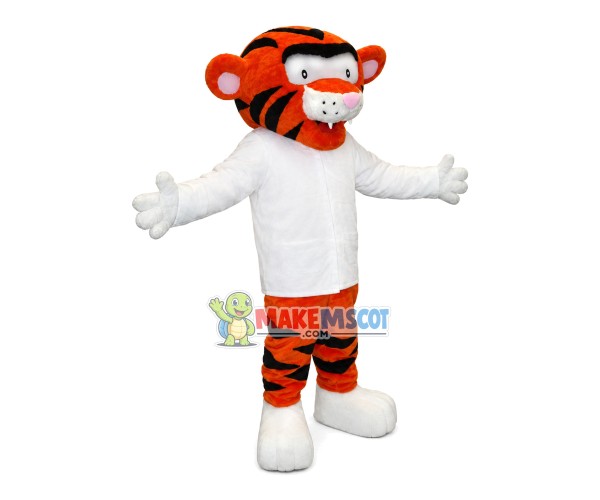 Skinny the Little Tiger Mascot Costume Skinny the Little Tiger Mascot Costume