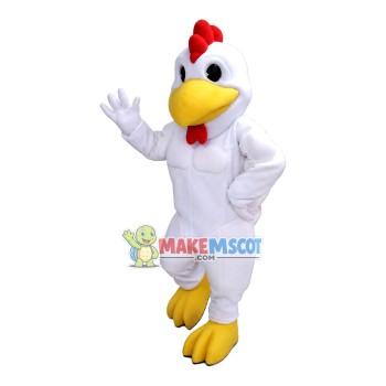 Full Body White Muscle Chicken Mascot Costume Full Body White Muscle Chicken Mascot Costume