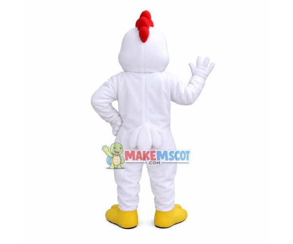 Full Body White Muscle Chicken Mascot Costume Full Body White Muscle Chicken Mascot Costume