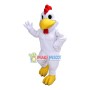 Full Body White Muscle Chicken Mascot Costume
