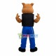 Cool Rock Dog In Chain Pants Mascot Costume Cool Rock Dog In Chain Pants Mascot Costume