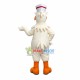 Soft Beige Chicken With Bow Mascot Costume Soft Beige Chicken With Bow Mascot Costume