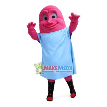Cartoon Pink Massage Thump Mascot Costume Cartoon Pink Massage Thump Mascot Costume