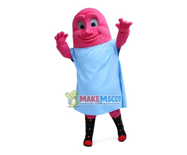 Cartoon Pink Massage Thump Mascot Costume Cartoon Pink Massage Thump Mascot Costume