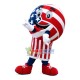 Pillow Doll With American Flag Print Mascot Costume Pillow Doll With American Flag Print Mascot Costume