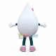 Cartoon White Water Drop of Sweetener Mascot Costume Cartoon White Water Drop of Sweetener Mascot Costume