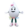 Cartoon White Water Drop of Sweetener Mascot Costume