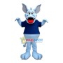 Playful Light Blue Sports Dragon Mascot Costume