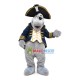 One-eyed Pirate Dog of Street Shot Mascot Costume One-eyed Pirate Dog of Street Shot Mascot Costume