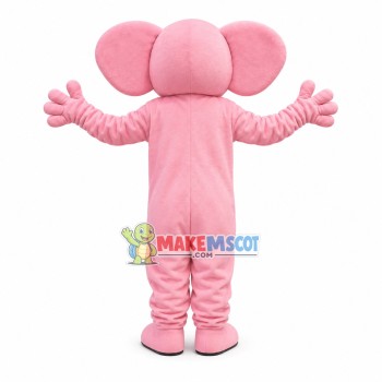 Outdoor Lovely Pink Elephant Mascot Costume Outdoor Lovely Pink Elephant Mascot Costume