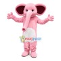 Outdoor Lovely Pink Elephant Mascot Costume