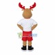 Athlete Elk With Red Antlers Mascot Costume Athlete Elk With Red Antlers Mascot Costume