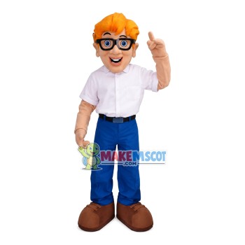Serious The Blonde Teacher Mascot Costume