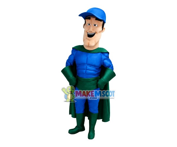 Long-faced Superhero of The College Mascot Costume Long-faced Superhero of The College Mascot Costume