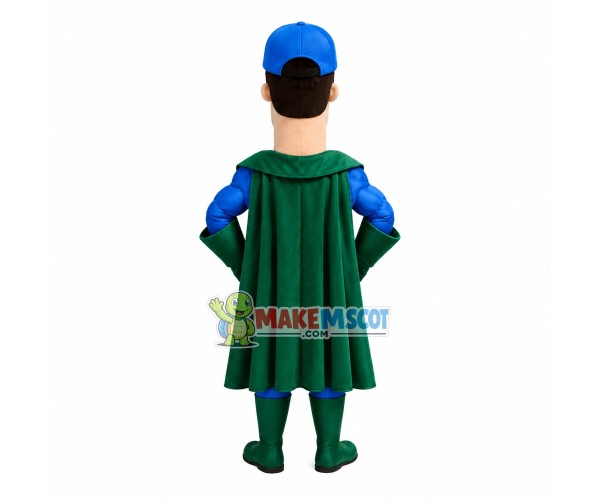 Long-faced Superhero of The College Mascot Costume