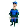 Long-faced Superhero of The College Mascot Costume