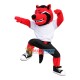 The Imposing Red Wolf Player Mascot Costume The Imposing Red Wolf Player Mascot Costume